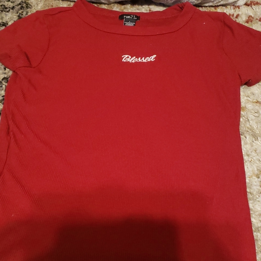 Short sleeve candy appe red shirt
